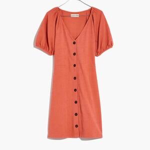 Women's Button-Front Short Sleeve Casual Dress